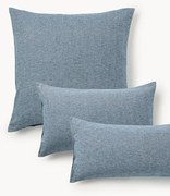 Flanellen kussenhoes Wanda met visgraatpatroon