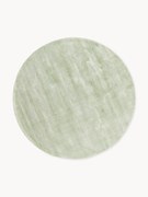 Rond handgeweven viscose vloerkleed Jane