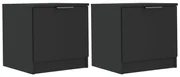 vidaXL Nachtkastjes 2 st 40x39x40 cm zwart