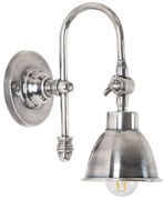 Messing Wandlamp Pasco Antiek Zilver