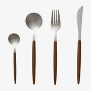 16-delige Bestekset Van Roestvrij Staal Monovar Grijs – Chroom - Sklum