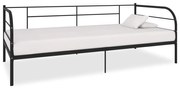 vidaXL Bedbankframe metaal zwart 90x200 cm