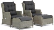 Bistroset 2 personen  Wicker Taupe Garden Collections Chicago