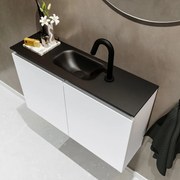 Mondiaz Ture 80cm toiletmeubel talc met wastafel urban midden 1 kraangat