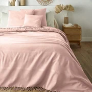 Katoenen beddensprei met franjes, Nedo