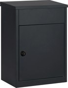 Practo Garden pakketbrievenbus Edmonton - mat zwart - met cijferslot