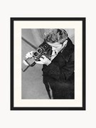 Ingelijste print James Dean met camera