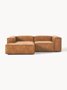 Modulaire leren hoekbank Lennon (3-zits)