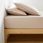 Hoeslaken van 118-draden gewassen katoensatijn, Victor uni