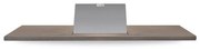 Looox Wood collection bath shelf 88cm met houder RVS geborsteld eiken RVS geborsteld wbshelf88rvs