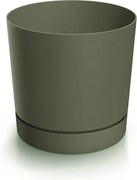Prosperplast Tubo P Bloempot met Schotel - Dennengroen - Ø 39 cm - 35 Liter