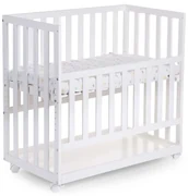 CHILDHOME Bedkant wieg 50x90 cm wit beukenhout
