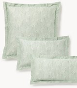 Katoensatijnen kussenhoes Leticia met bloemenprint