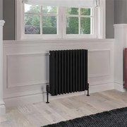 Eastbrook Rivassa 4 koloms radiator 60x60cm staal 1255W zwart mat