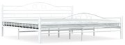 vidaXL Bedframe metaal wit 180x200 cm