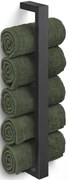 ZACK Linea Handdoekhouder 8x7x40cm zwart