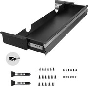 VEVOR Onderbureaulade 840x240x107mm, Onderbureaulade, Verborgen Bureau-opbergorganizer, Pennenlade onder de tafel voor zittende en staande werkplekken op kantoor en thuis