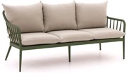 Loungebank Tuin Manifesto   | Aluminium | 3 personen | Tuinbank Groen | 182cm | Incl. kussens | Kees Smit Tuinmeubelen