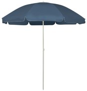 vidaXL Strandparasol 240 cm blauw