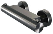 Brauer Gunmetal Edition opbouw douche thermostaatkraan gunmetal geborsteld PVD