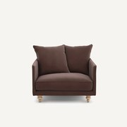 Linnen fluwelen fauteuil, LAZARE