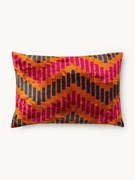 Viscose kussenhoes Danelle met geweven jacquardpatroon