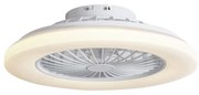 Plafondventilator met lamp wit 48.5cm incl. LED dimbaar RGB met afstandsbediening - Clemo Modern rond Binnenverlichting Lamp