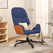 vidaXL Relaxstoel stof blauw