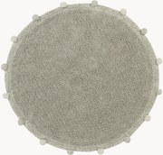 Wasbaar rond katoenen kindervloerkleed Bubbly, handgemaakt