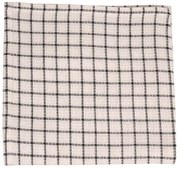 Vaatdoekje, bio-katoen, zwart ruit