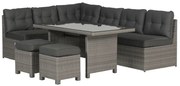 Garden Impressions Lapa lounge dining set 5-delig - grijs