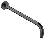 Hotbath Ace Wandarm - wand - 42cm - Gepolijst Zwart PVD AC450PBP