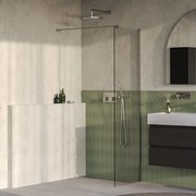 Brauer Oblivion inloopdouche helder glas 50cm RVS geborsteld PVD