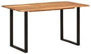 vidaXL Eettafel 140x70x76 cm massief acaciahout