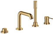 GROHE Essence New afbouwdeel voor 4-gats badrandcombinatie met omstel incl. baduitloop, handdouche en doucheslang 200cm cool sunrise 19578GL1