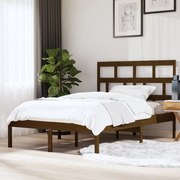 vidaXL Bedframe massief hout honingbruin 150x200 cm 5FT King Size