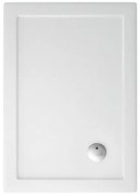 Crosswater Showertray lage douchebak 100x90x3.5cm rechthoek acryl wit ST0R91000