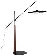 Zuiver Belle Black Design Vloerlamp Verstelbaar Walnoot Zwart