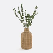 Decoratieve vaas in bamboe H32 cm Plooming