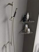 Hotbath Cobber Glijstang 90cm met handdouche Geborsteld Nikkel M307