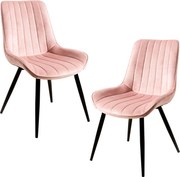 Set 2 Lene Fluwelen Stoelen