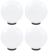vidaXL LED-bollampen 4 st rond 30 cm PMMA
