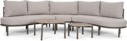 Loungeset tuin 5 personen Aluminium Taupe  Lifestyle Garden Furniture Perla