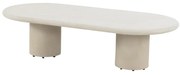 4 Seasons Outdoor Hampton mortex loungetafel met ovaal blad 140 x 65 cm SALE Loungetafel beige weerbestendig