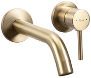 Inbouw wastafelkraan Rea Owen Gold Brush + BOX