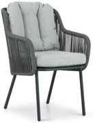 Tuinstoel Aluminium/rope Grijs-antraciet Santika Nanda