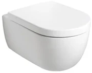 Plieger Kansas randloos toilet met softclose & quick release zitting wit