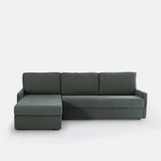 Hoekbank-bed, getextureerde stof, Bultex Marta