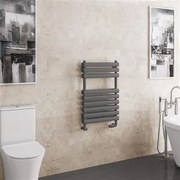 Eastbrook Tunstall dubbele handdoekradiator 50x80cm 620W antraciet