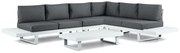 Hoek loungeset 6 personen Aluminium Wit Lifestyle Garden Furniture Lorenzo